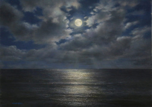 橋本直行｜新潟の画家｜月の海