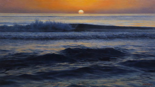 橋本直行｜夕映えの海