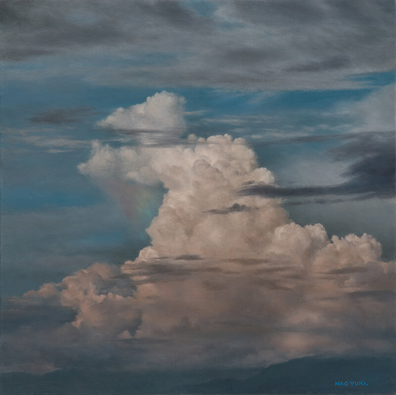 「積乱雲」新潟の油絵画家 橋本直行が描く空