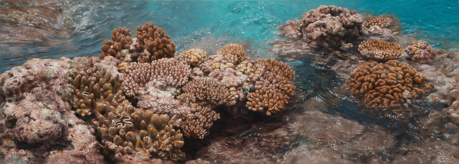 「珊瑚礁」｜橋本直行 日本の油絵画家